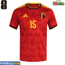 Belgien Thomas Meunier #15 Heimtrikot EM 2024 Kurzarm